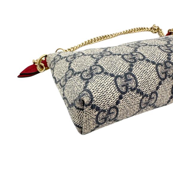 GUCCI Chain Wristlet Mini Bag GG Coated Canvas - Picture 13 of 15